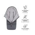 Zimní nastavitelný fusak 3v1 Petite&Mars Jibot - Charcoal Grey