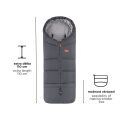 Zimní nastavitelný fusak 3v1 Petite&Mars Jibot - Charcoal Grey