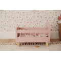 Little Dutch Postýlka pro panenky dřevěná s peřinkou Pink