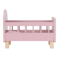 Little Dutch Postýlka pro panenky dřevěná s peřinkou Pink