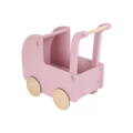 Little Dutch Kočárek pro panenky dřevěný s peřinkou Pink