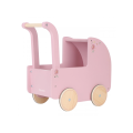 Little Dutch Kočárek pro panenky dřevěný s peřinkou Pink