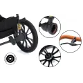 Sportovní kočárek Fillikid Jogger Run Air - Black melange