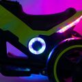 Dětská elektrická motorka Baby Mix POLICE - Bílá