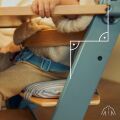 Jídelní židlička Kinderkraft Enock - Nordic Breeze s polštářem