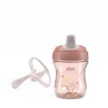 Hrneček Chicco Training s držadly 200 ml 6m+ Pink