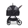 Kočárek + přepravní taška pro psy 2v1 Wonderfold Pet P3 do 22,7 kg, Jet black