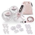 Odsávačka mateřského mléka KINDERKRAFT Double Hands-free Gentle Flow - Pink