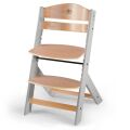 Jídelní židlička Kinderkraft Enock - Grey Wooden
