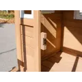 Dětský dřevěný zahradní domek se skluzavkou 