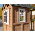 Dětský dřevěný zahradní domek se skluzavkou 