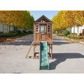 Dětský dřevěný zahradní domek se skluzavkou 