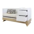 Kombi postýlka Faktum Sienna 3v1 White 70x120