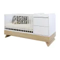 Kombi postýlka Faktum Sienna 3v1 White 70x120