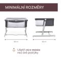 CHICCO Postýlka Next2Me Twins pro dvojčata - Magnet Grey