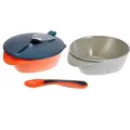 Tommee Tippee misky pro snadné nabírání Explora s víčkem a lžičkou, 2 ks 