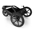 Kočárek 2v1 Thule Urban Glide 3 single + korba Bassinet - Black on Black 2025