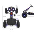 Dětská šlapací motokára Go-kart Milly Mally Thor - Bílá