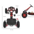 Dětská šlapací motokára Go-kart Milly Mally Thor - Červená