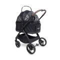 Kočárek + přepravní taška pro psy 2v1 Wonderfold Pet P3 do 22,7 kg, Jet black