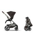 Kočárek 2v1 Cybex BALIOS S LUX + skládací korbička Cot Fold - Chocolate Brown 2026