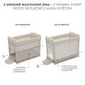 Postýlka cestovní KINDERKRAFT MOON SELECT - Dream Beige