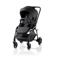 Kombinovaný kočárek Britax Rio + hluboká korba + autosedačka Baby-Safe PRO - Style Carbon Black