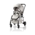 Kombinovaný kočárek Britax Rio + hluboká korba + autosedačka Baby-Safe PRO - Lux Soft Taupe