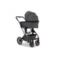 Kočárek Moon PIÚ Extra set Black Matt - Mud 