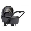 Kočárek Moon PIÚ Extra set Black Matt - Mud 