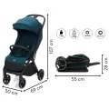 Kočárek Fillikid Cooper - Turquoise/black 