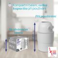 CHICCO Koš na plenky teleskopický Odour Off na odstranění zápachu