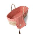 FUNNABABY Kompletní Mojžíšův koš s výbavou - Coral Pink