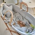 FUNNABABY Kompletní Mojžíšův koš s výbavou - Sand Beige