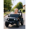 Dětské elektrické autíčko Baby Mix Jeep Wrangler Rubicon 12V - černé 