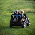 Dětské elektrické autíčko Baby Mix Jeep Wrangler Rubicon 12V - černé 