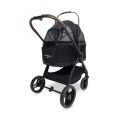 Kočárek + přepravní taška pro psy 2v1 Wonderfold Pet P3 do 22,7 kg, Jet black