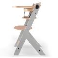 Jídelní židlička Kinderkraft Enock - Grey Wooden
