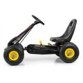 Dětská šlapací motokára Go-kart Milly Mally Thor - Černá