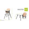 Jídelní židlička 4BABY MASTER 6v1 - Camel