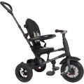 QPLAY Tříkolka Rito air gel (Rubber) věk 10-72 měsíců - Grey