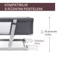 CHICCO Postýlka Next2Me Twins pro dvojčata - Magnet Grey