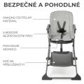 Židlička jídelní KINDERKRAFT  Foldee - Grey