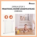 Hauck Zábrana Open N Stop 2 (75-80cm) White + nástavec 21 cm