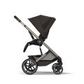 Kočárek 2v1 Cybex BALIOS S LUX + skládací korbička Cot Fold - Chocolate Brown 2026
