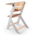 Jídelní židlička Kinderkraft Enock - Grey Wooden
