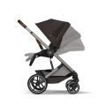 Kočárek 2v1 Cybex BALIOS S LUX + skládací korbička Cot Fold - Chocolate Brown 2026