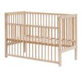 Postýlka se stahovacím bokem Scarlett Perta 120x60 cm - buk