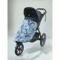 Emitex nepadací deka ke kočárku-Blue Splash