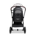 Kočárek + přepravní taška pro psy 2v1 Wonderfold Pet P3 do 22,7 kg, Jet black